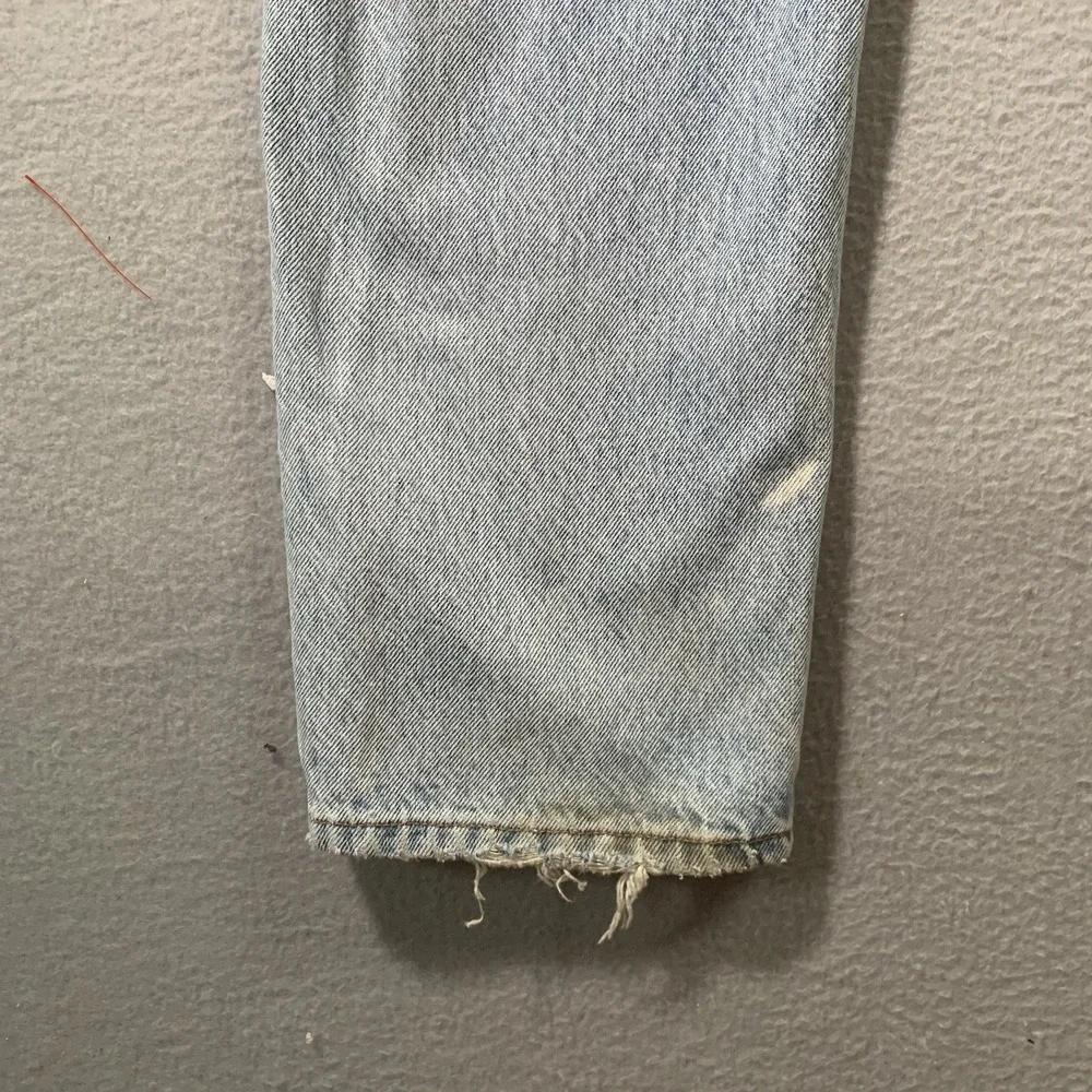 Vtg 80s Levi's 505 Orange Tab Jeans 33x30 Made in USA Faded Distressed